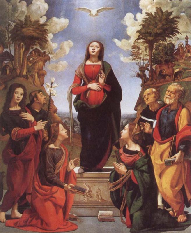 Piero di Cosimo Immaculate Conception and Six Saints China oil painting art